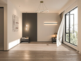 现代卧室背景墙