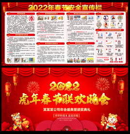 2022年虎年新春春节宣传栏