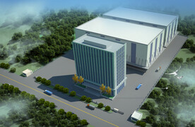 工厂整体规划设计案例鸟瞰图