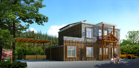 民宿建筑外观设计案例效果图