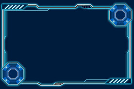 蓝色电子科技边框