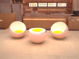 鸡蛋椅子建模