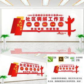 社区调解文化墙