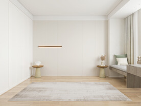 现代极简卧室背景墙场景