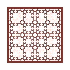 中式矢量雕花花纹