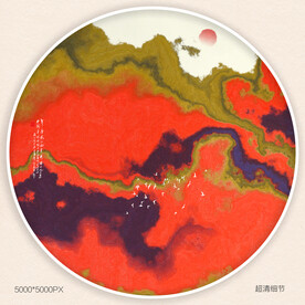 水墨山水装饰画