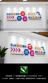 健康运动文化墙