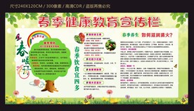春季健康宣传栏