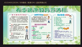 春季健康教育宣传栏