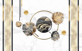 北欧风抽象立体几何电视背景墙