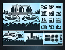 矢量大型污水处理系列