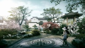中式园林效果图