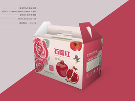 石榴包装 平面图