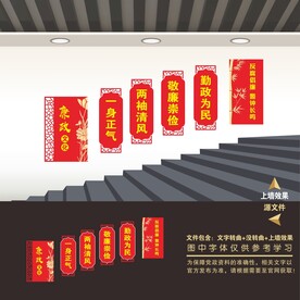 廉政文化楼梯文化墙