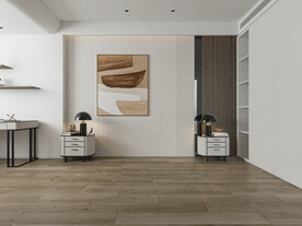 现代极简卧室背景墙