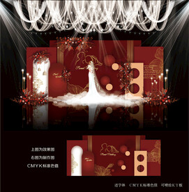 红色婚礼背景