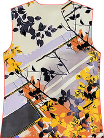 大牌  方巾  前幅  定位花