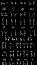 2022健身器材CAD图库