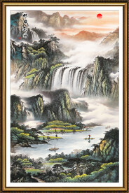 玄关山水画