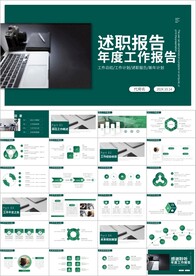 商务年终工作总结述职报告ppt