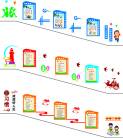 校园楼梯文化 好习惯