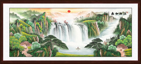 聚宝盆风水画