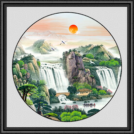 国画山水画