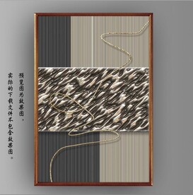 抽象立体几何玄关装饰画