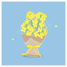矢量油菜花束