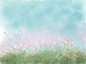 粉彩梦幻风景背景墙