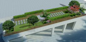 屋顶花园景观设计案例效果图