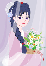 古风美人插画