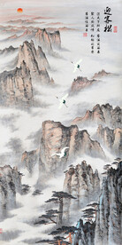 装饰画 新中式风景画