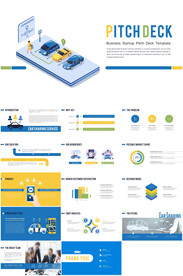 汽车充电停车场动态ppt模板