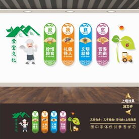 食堂文化标语海报礼仪