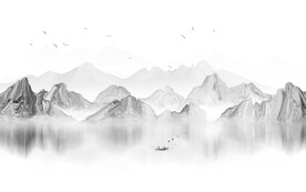 水墨山水画