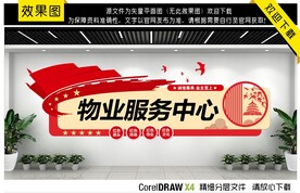 物业服务中心文化墙