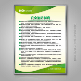 档案室安全消防制度展板展架