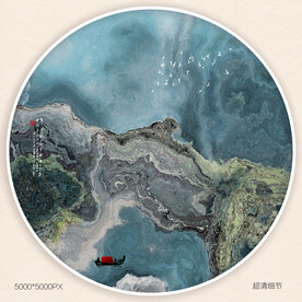 水墨画软膜天花