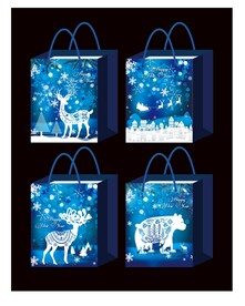 圣诞快乐l蓝色系列袋子