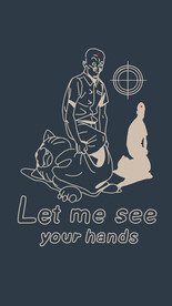 别动 壁纸创意手机壁纸 金线稿