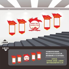 党建楼道文化墙