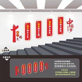 党建楼梯文化墙