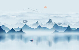 水墨山水画