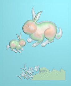 小兔子精雕图
