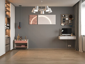 现代卧室背景墙