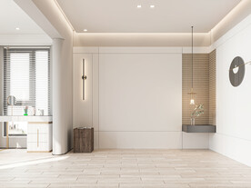 现代极简卧室背景墙