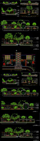 某小区入口景观cad图纸