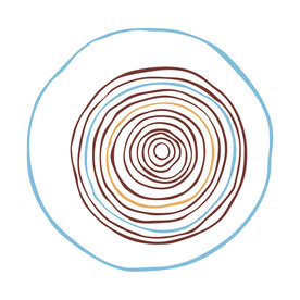 装饰画 圆形抽象画