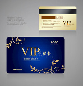 蓝色VIP卡